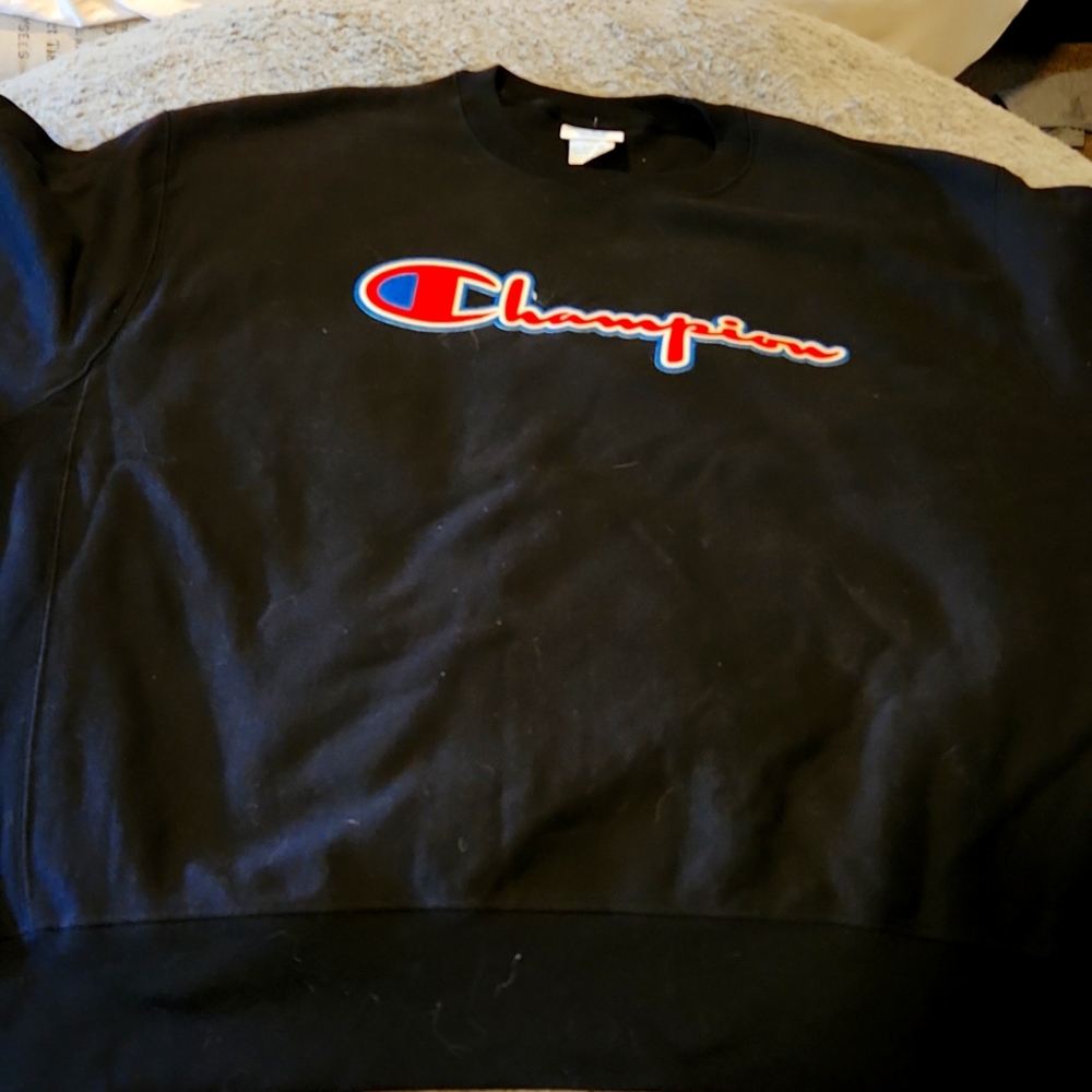 Champion crewneck reverse weave 2XLARGE black used a couple of times only
